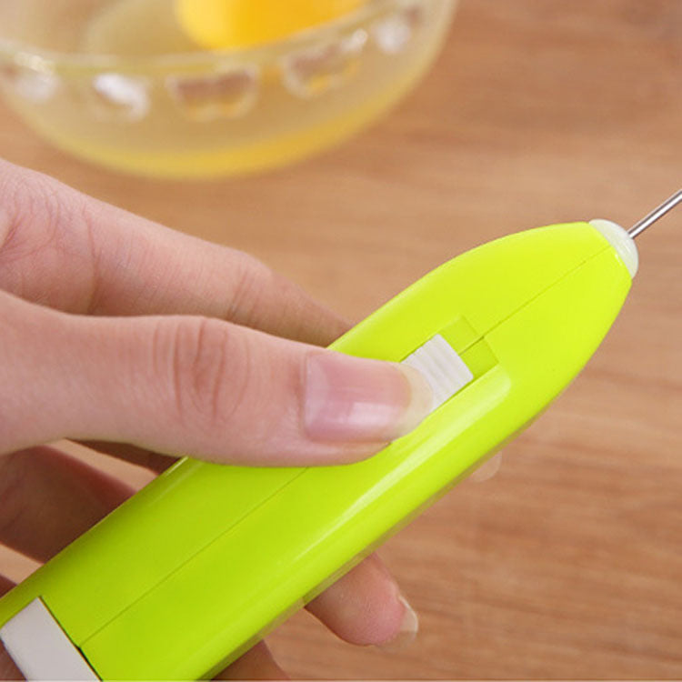 Mini Electric Milk Frother & Handheld Egg Whisk