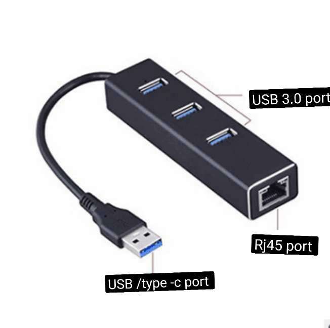 USB 3.0 Hub with Gigabit Ethernet