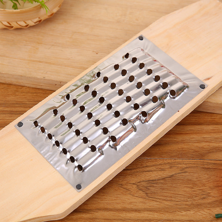 Wood Handle Stainless Steel Vegetable Grater