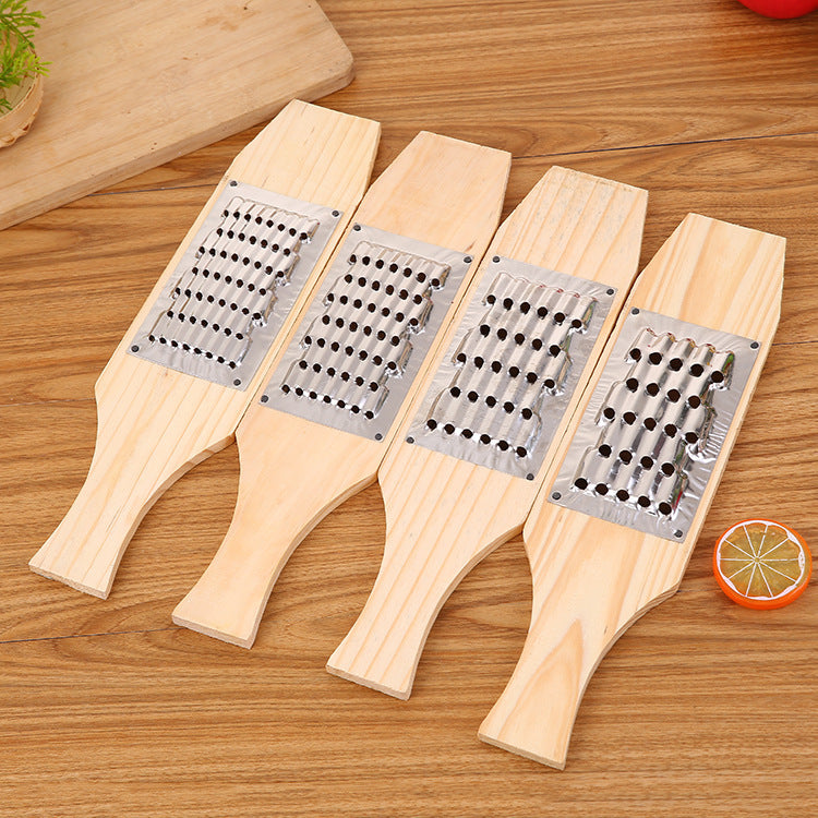 Wood Handle Stainless Steel Vegetable Grater