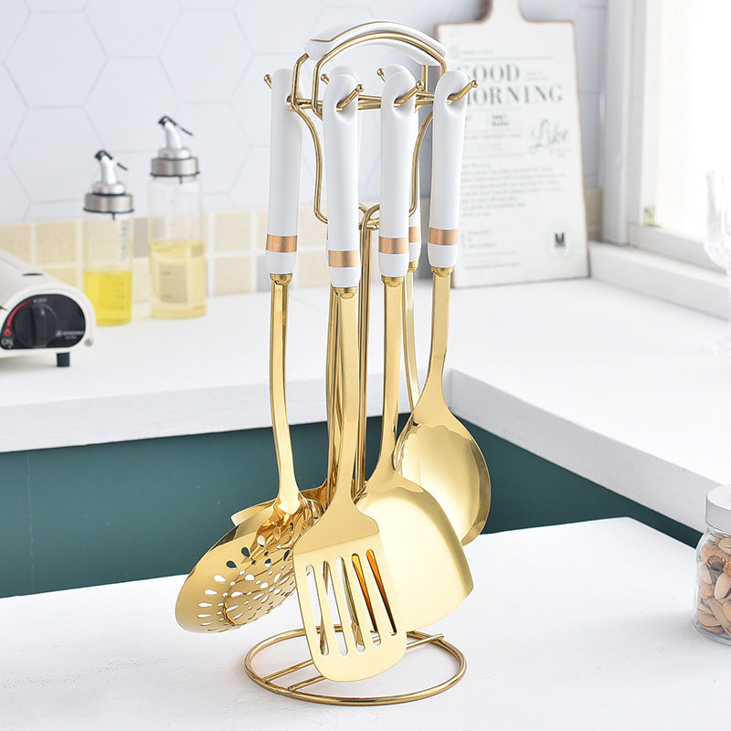 7-Piece Ceramic Kitchen Utensil Set for Home Cooking