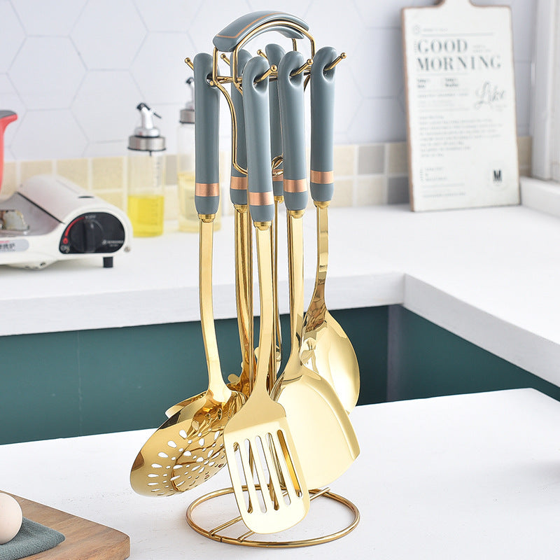 7-Piece Ceramic Kitchen Utensil Set for Home Cooking