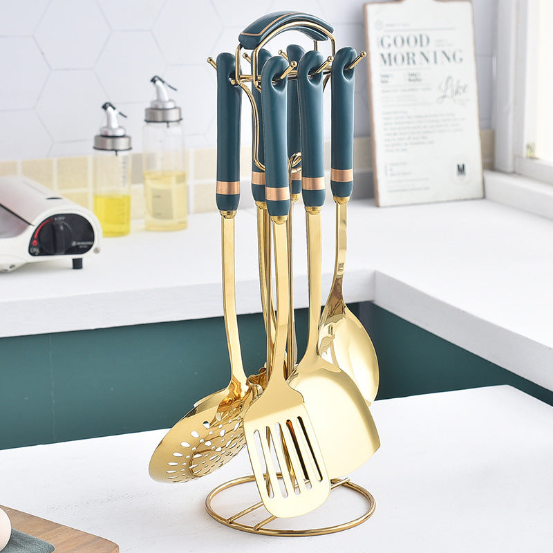 7-Piece Ceramic Kitchen Utensil Set for Home Cooking