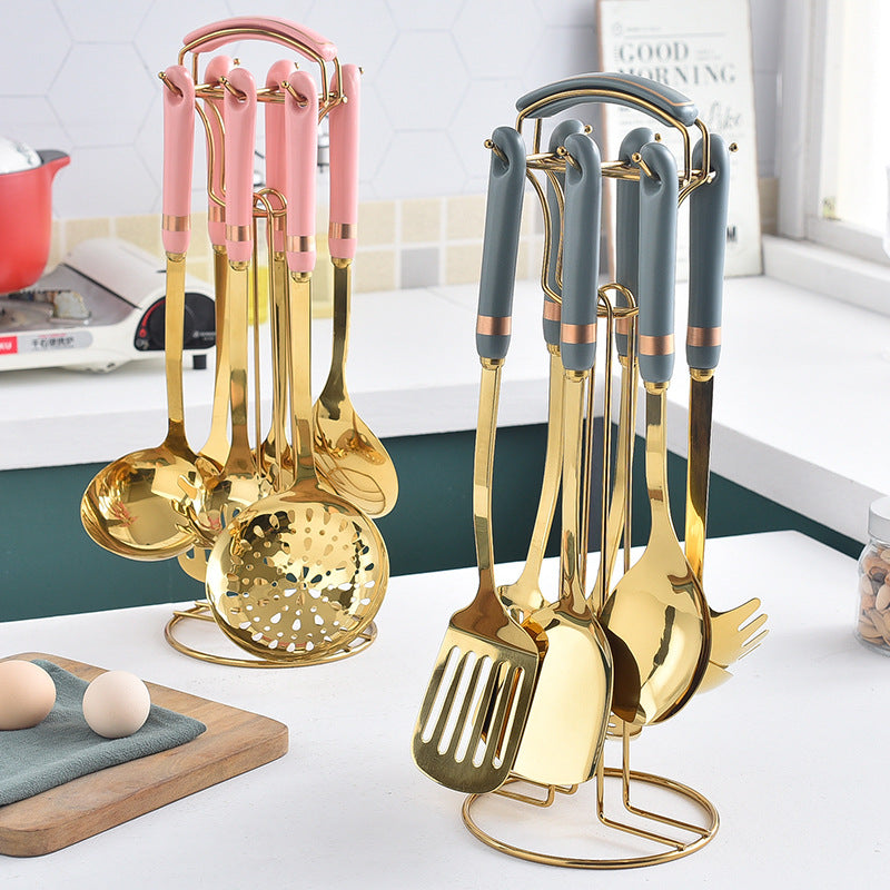 7-Piece Ceramic Kitchen Utensil Set for Home Cooking