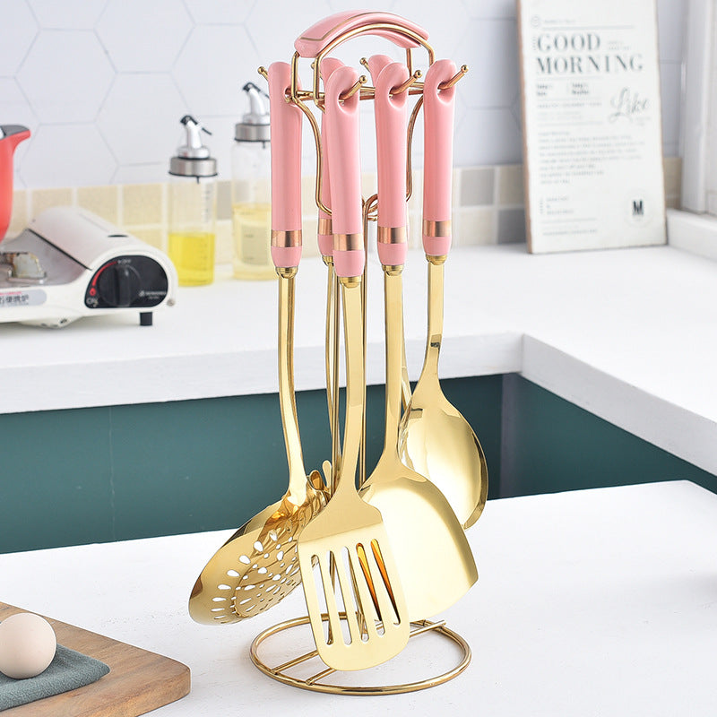 7-Piece Ceramic Kitchen Utensil Set for Home Cooking