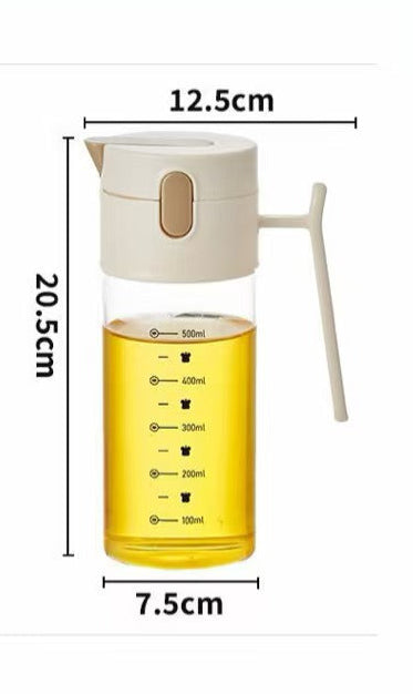 Auto Flip Glass Oil Dispenser Bottle