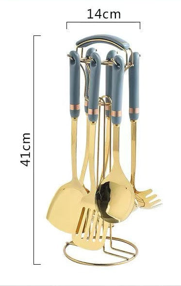 7-Piece Ceramic Kitchen Utensil Set for Home Cooking