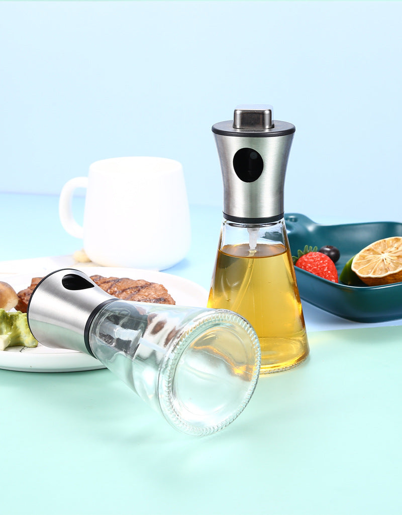 304 Stainless Steel Oil & Vinegar Spray Bottle for Kitchen