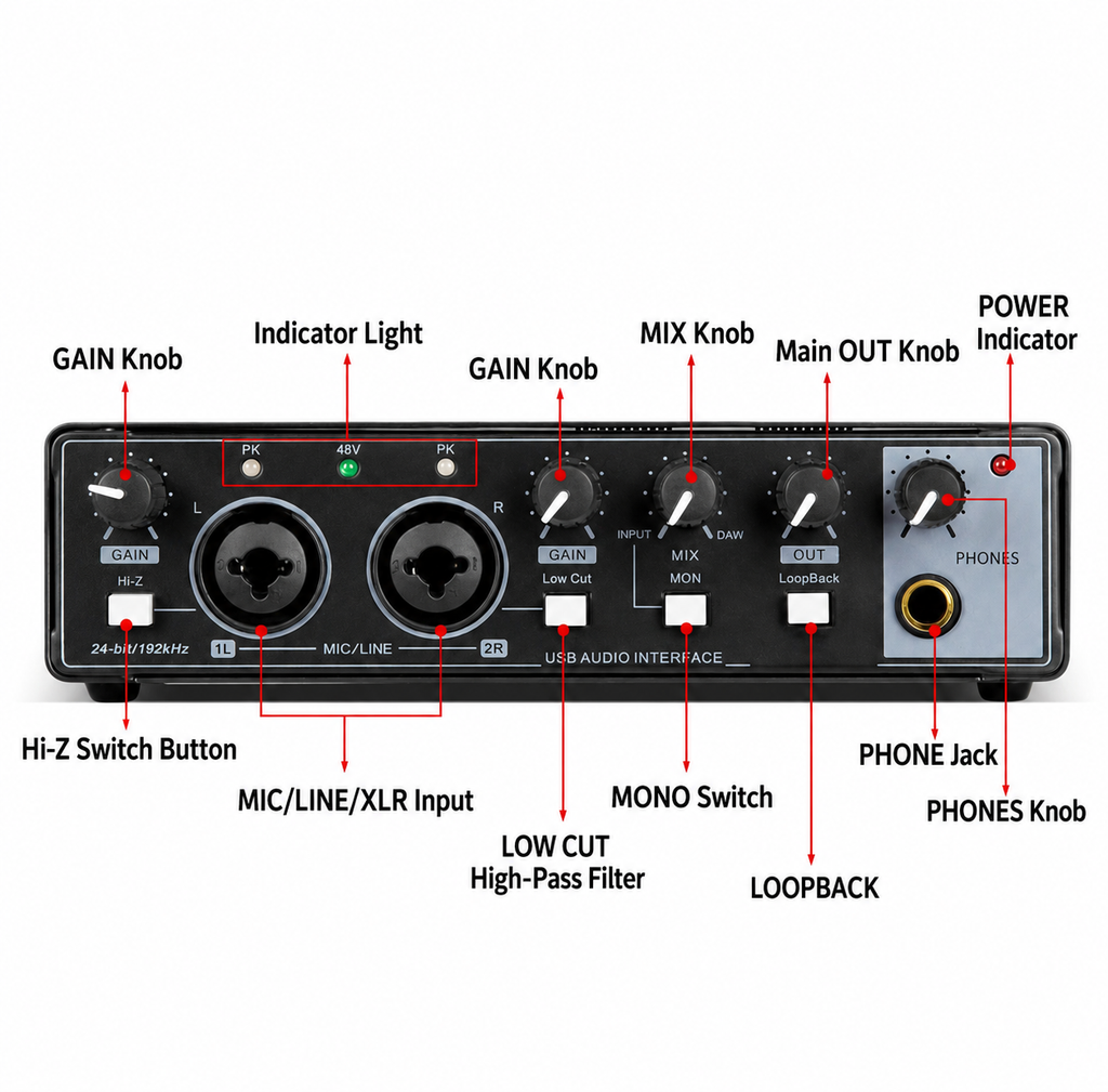 MD22 External USB Sound Card