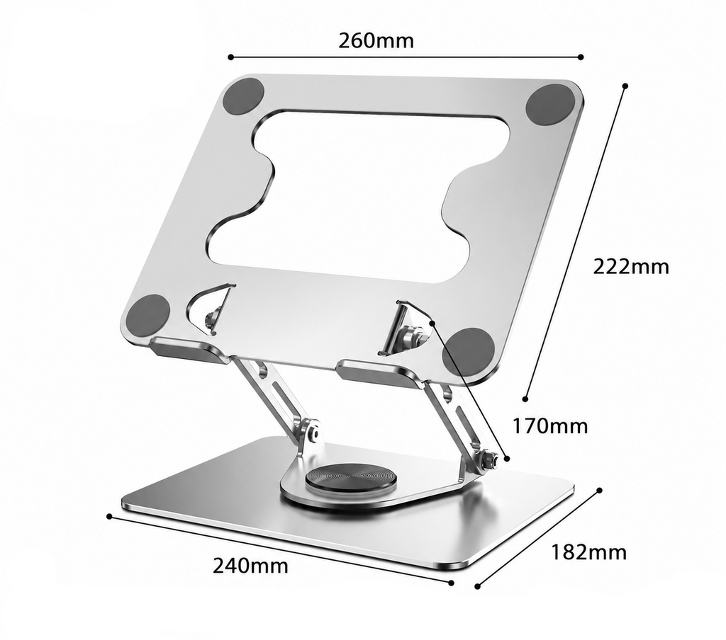 360° Rotating Aluminum Laptop Stand