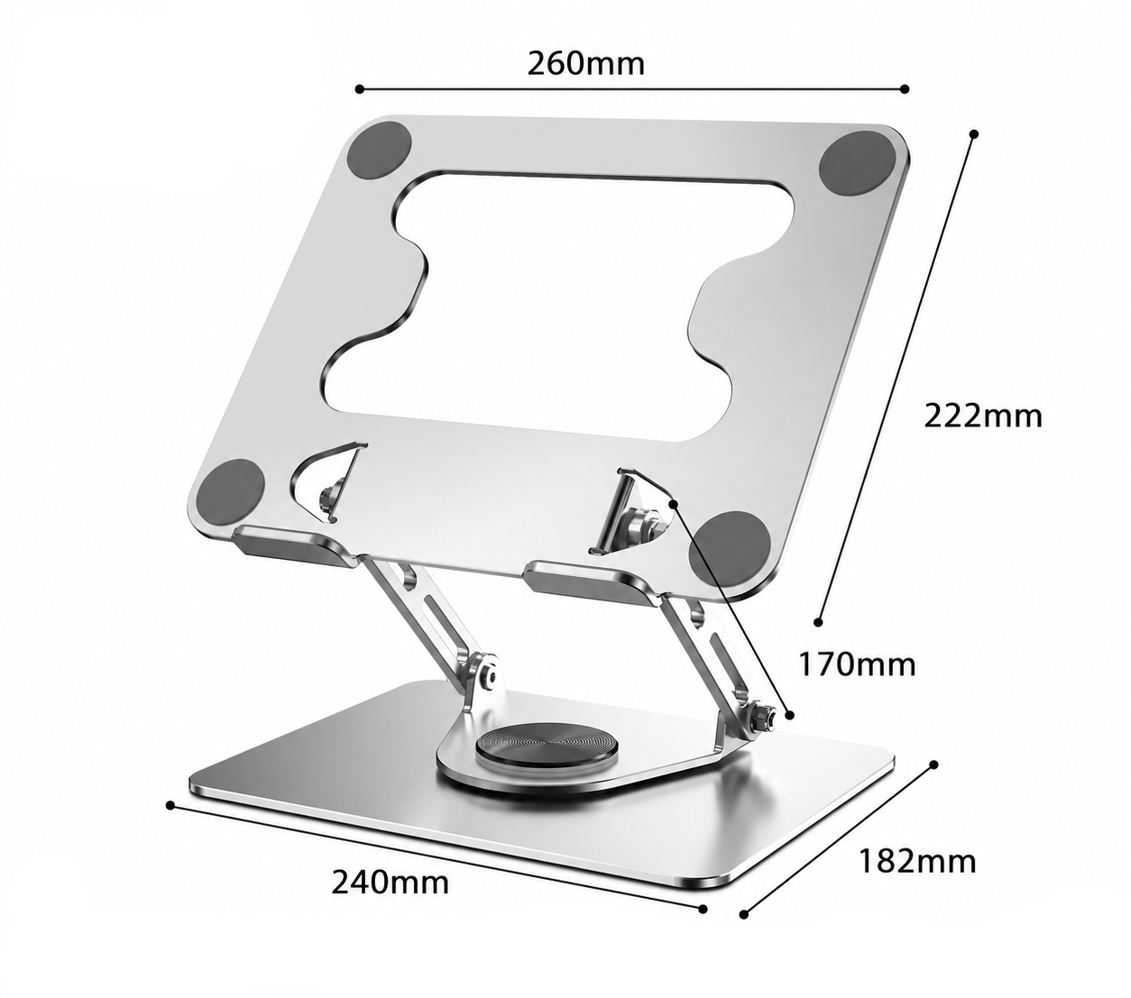 360° Rotating Aluminum Laptop Stand