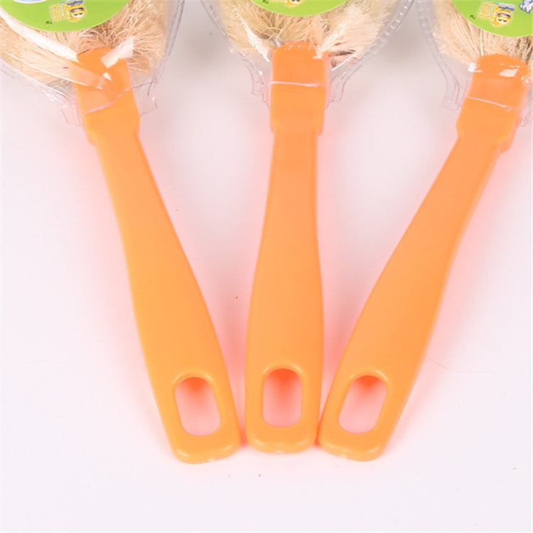 Natural Fiber Wooden Pot Brush for Dishes & Cookware