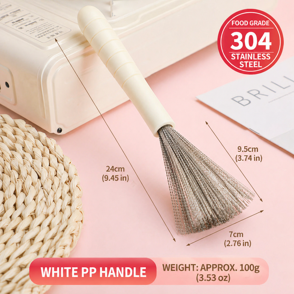 Heavy-Duty 304 Stainless Steel Pot Cleaning Brush