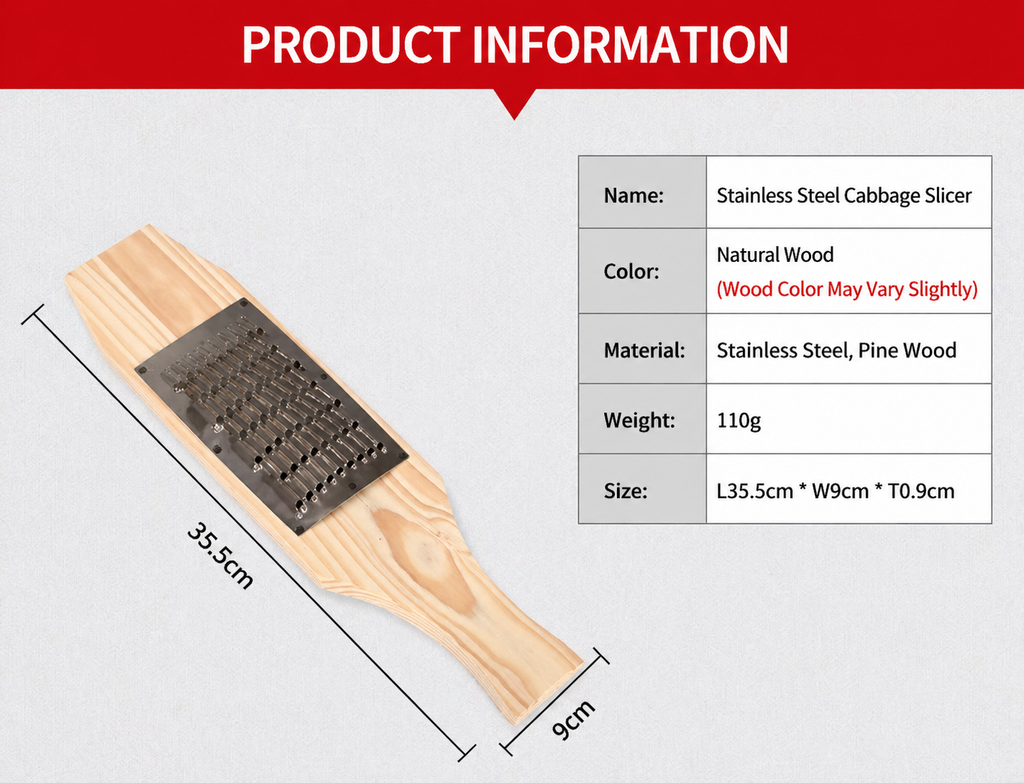 Wood Handle Stainless Steel Vegetable Grater
