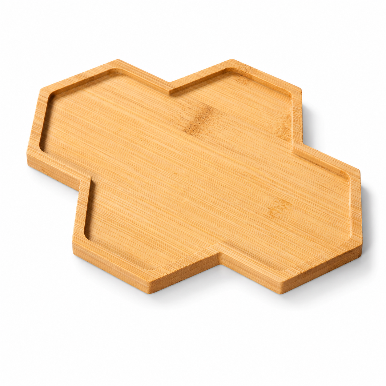 Bamboo Tea Tray & Small Serving Coaster for Kitchen Decor