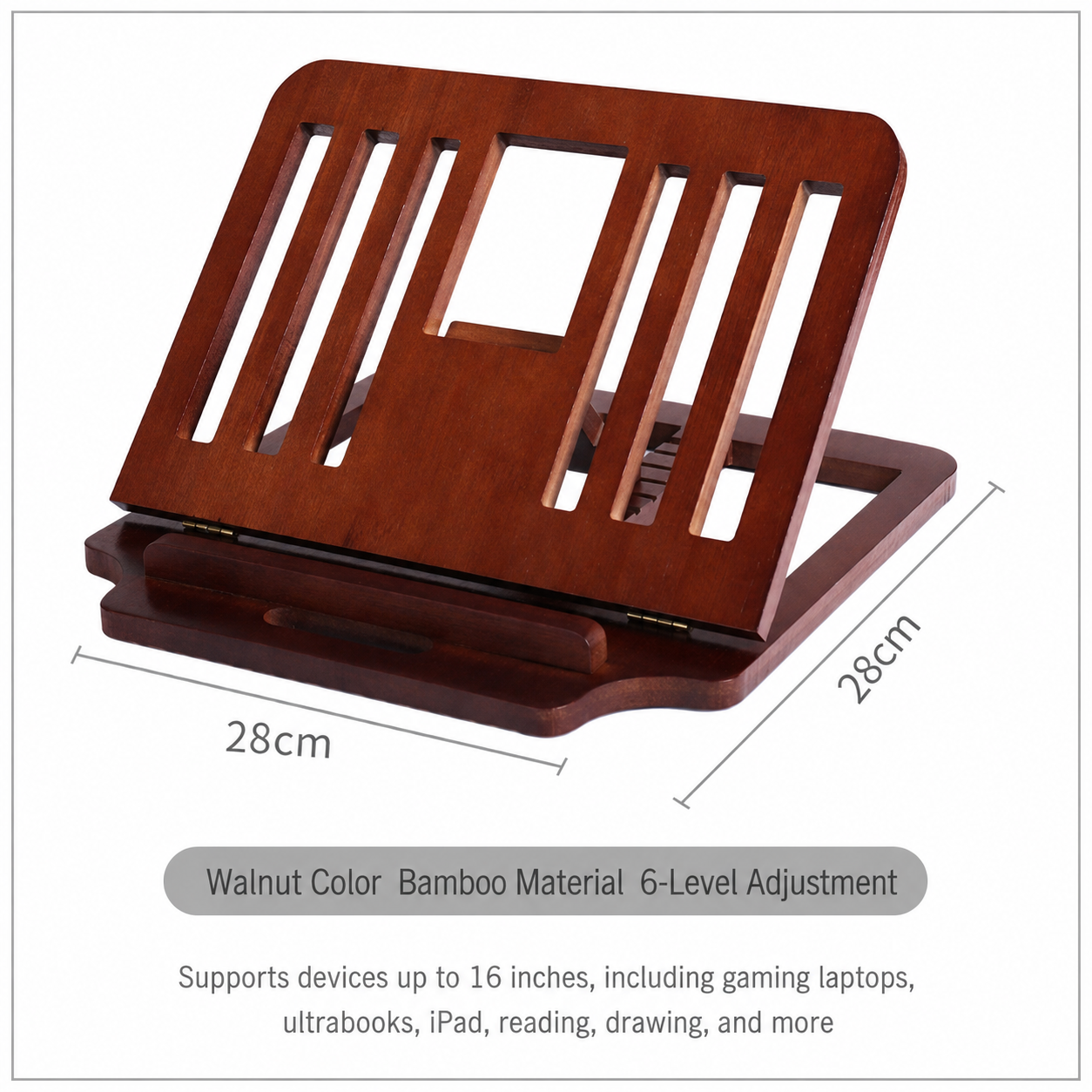 Foldable Bamboo Laptop Stand