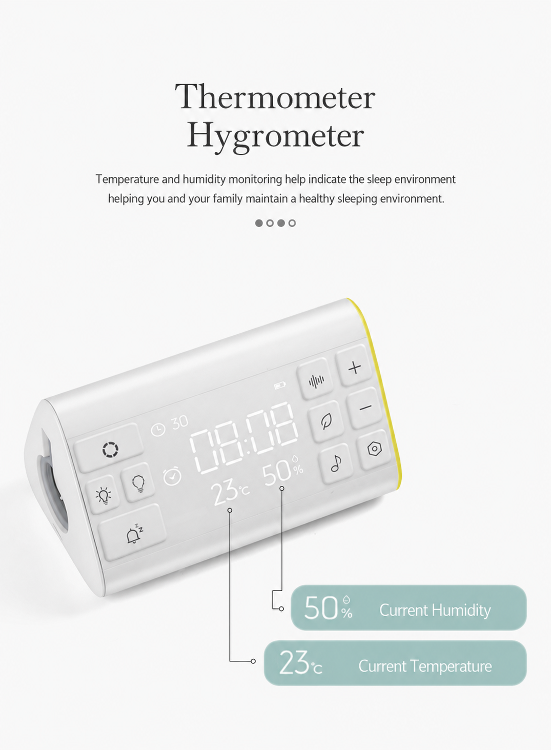 Portable White Noise Sleep Aid Clock