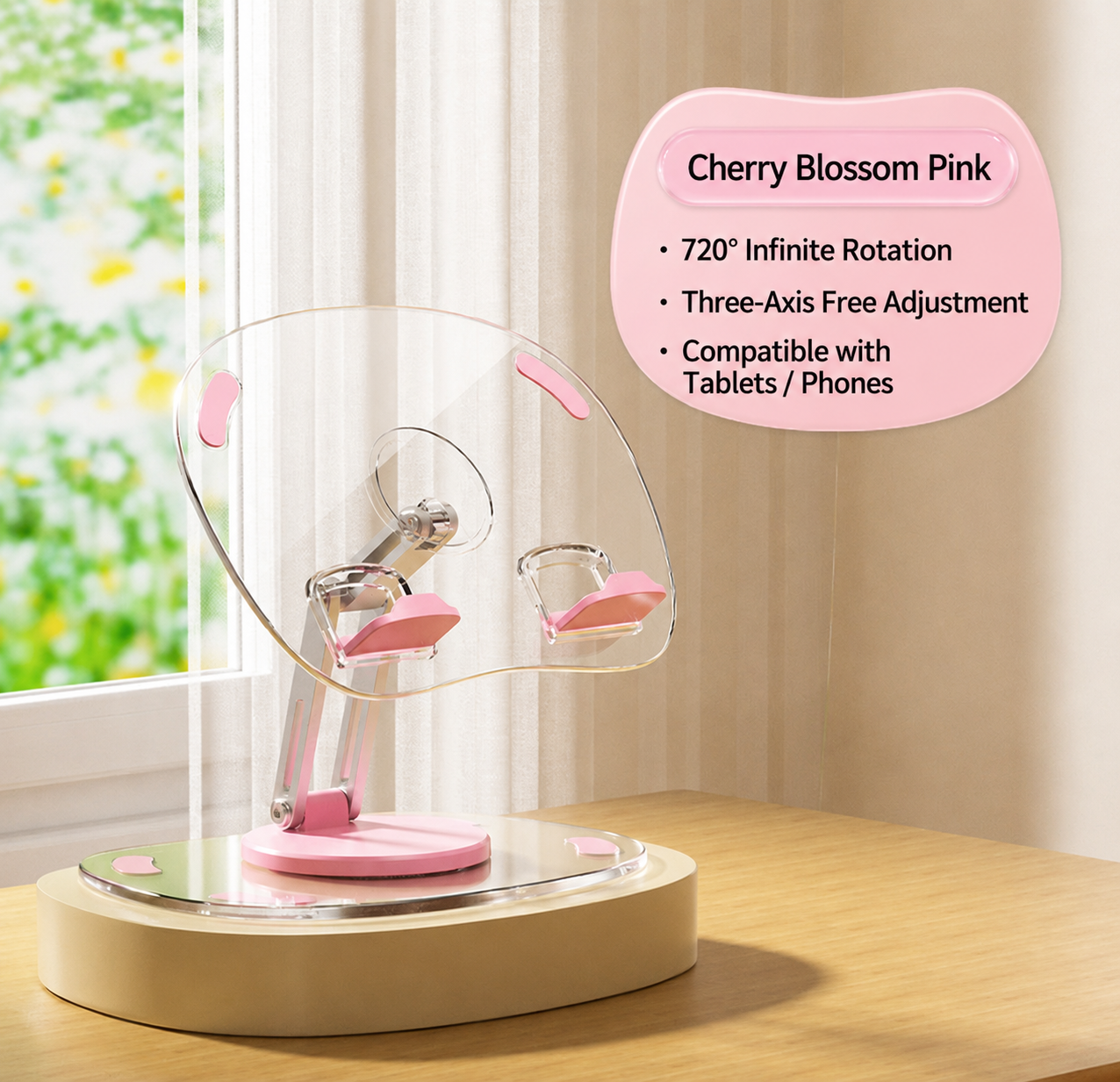 360° Three-Axis Metal Tablet Stand