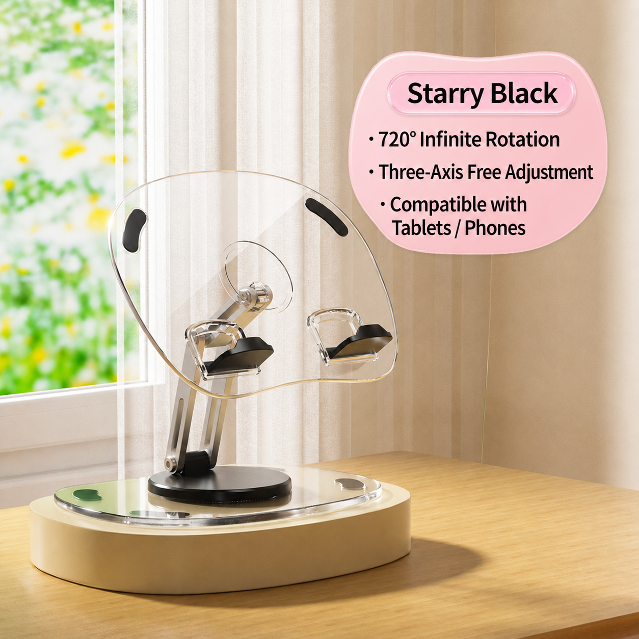 360° Three-Axis Metal Tablet Stand