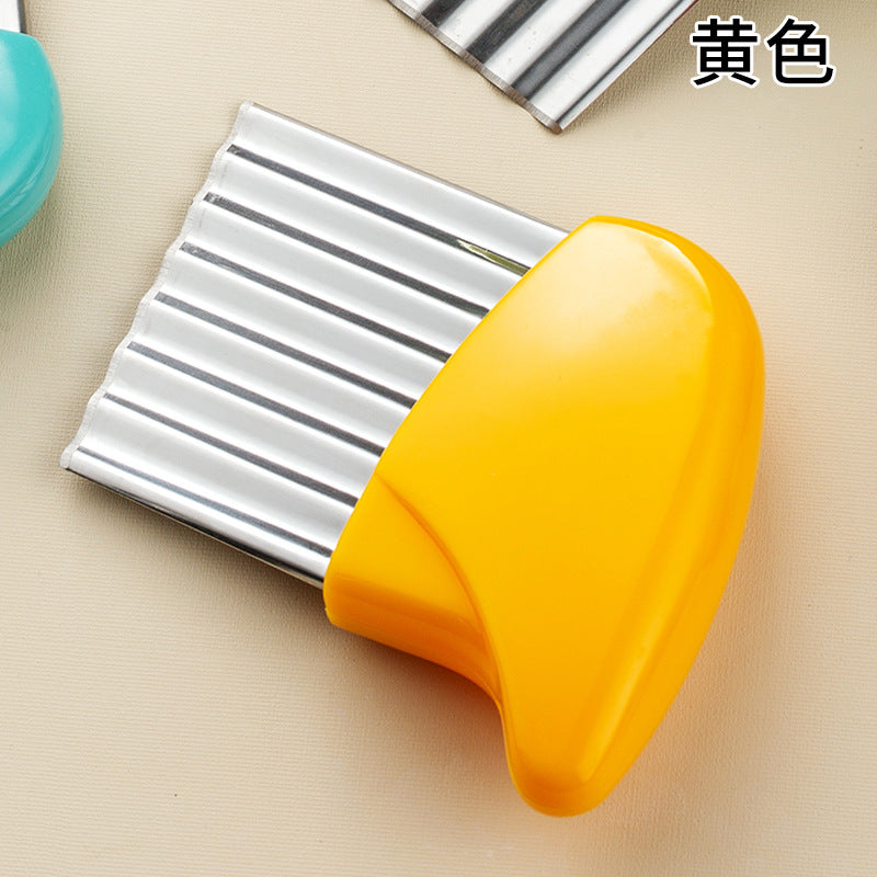 Stainless Steel Crinkle Cutter for Potatoes & Vegetables