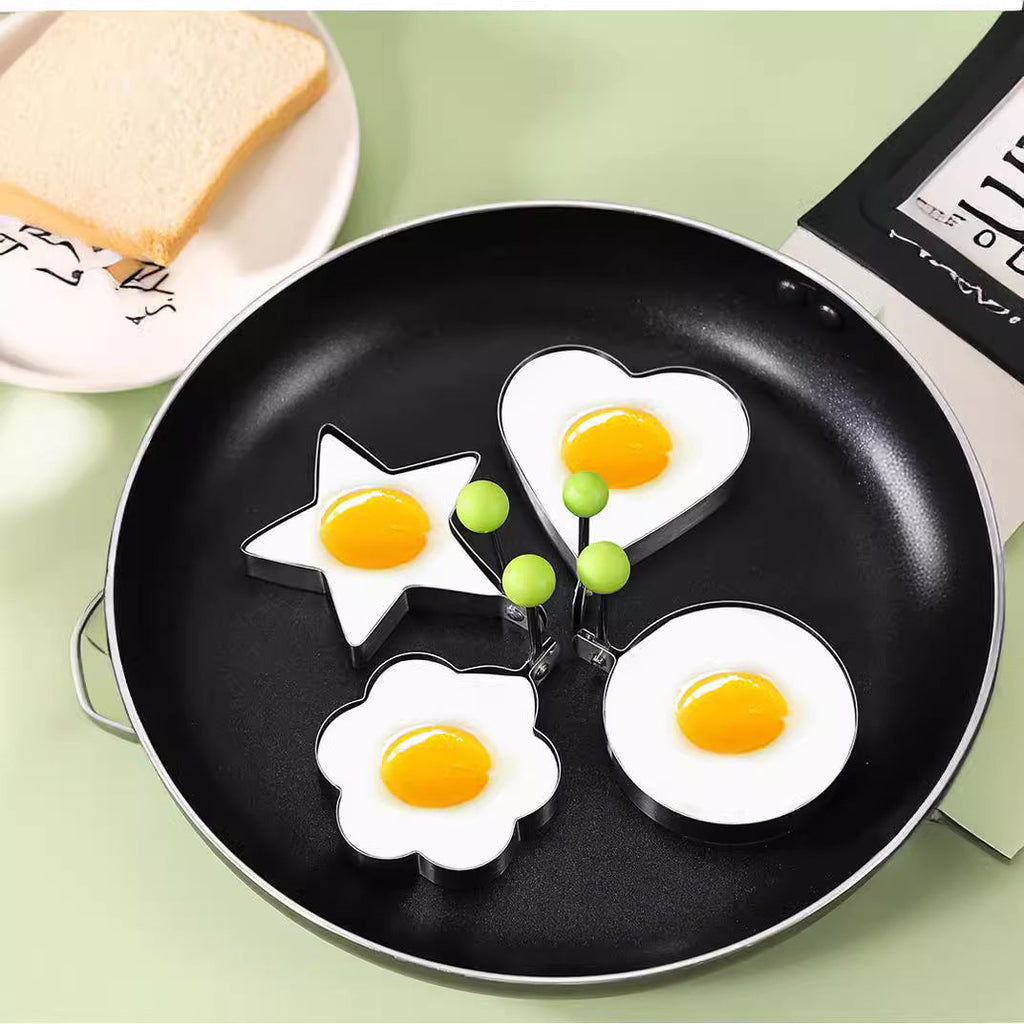 Stainless Steel Heart-Shaped Egg Ring Mold