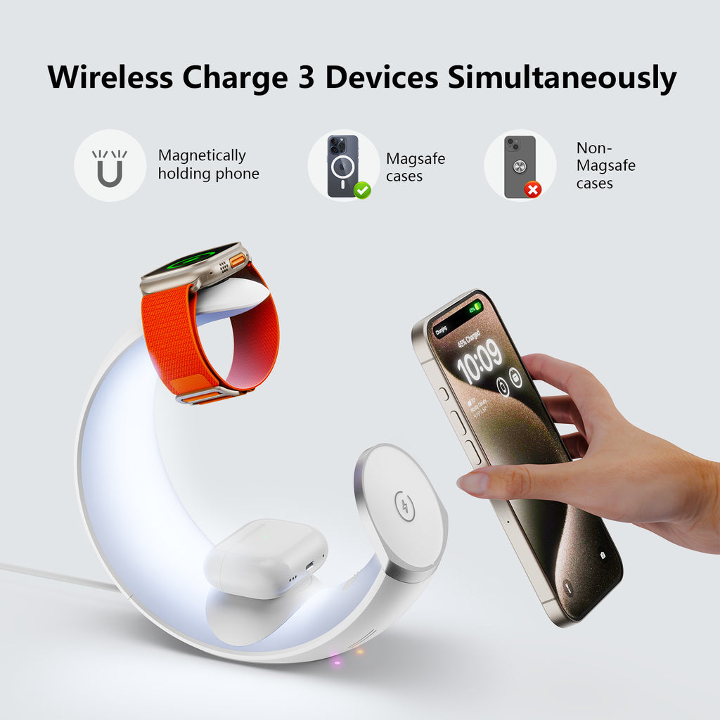 Foldable 4-in-1 Magnetic Wireless Charger