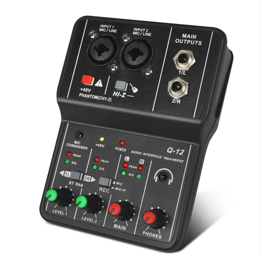 Bluetooth USB Audio Mixer with 48V