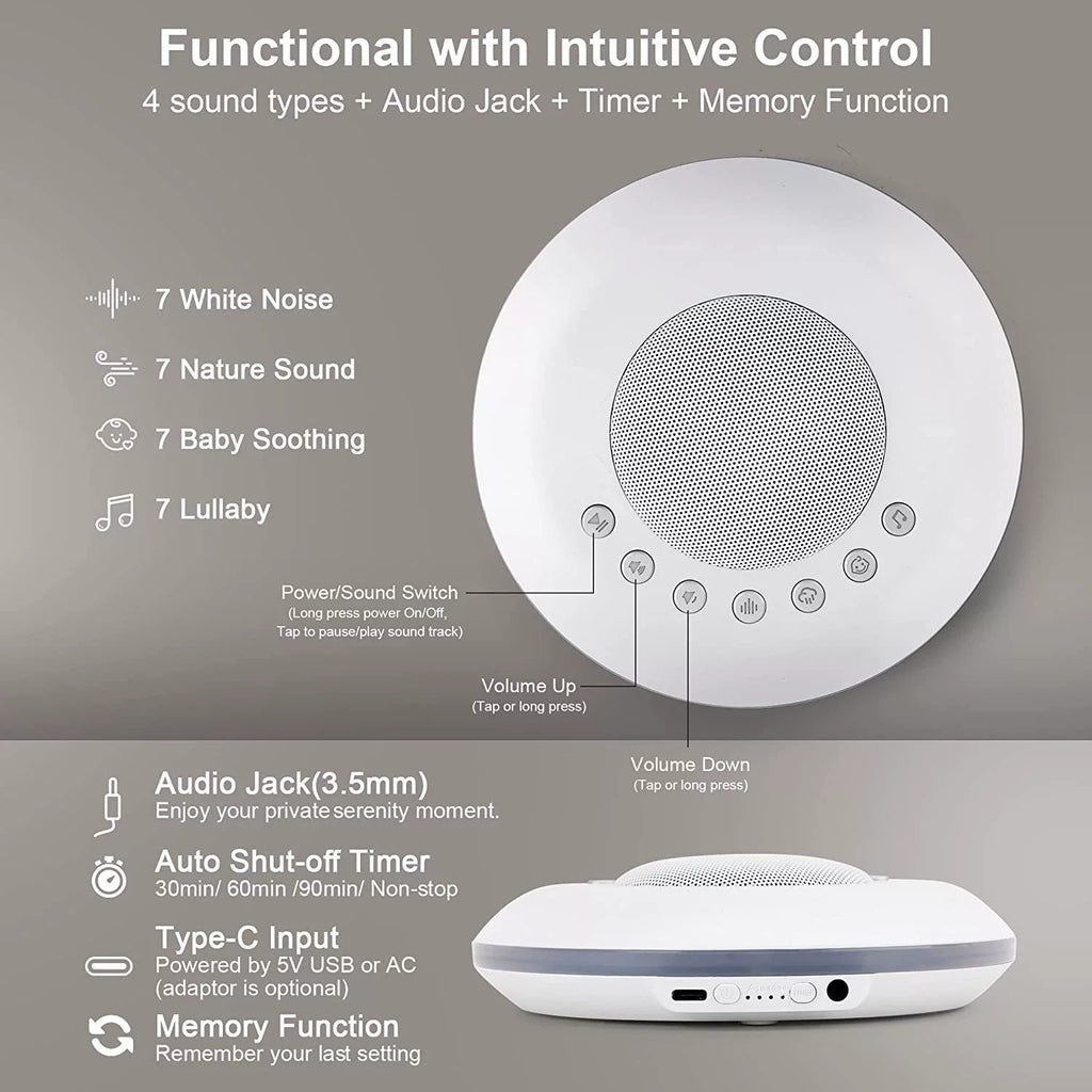 Portable White Noise Sleep Aid Lamp