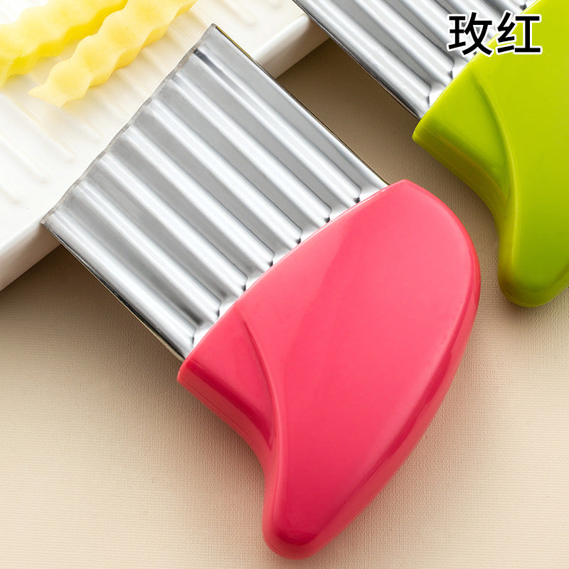 Stainless Steel Crinkle Cutter for Potatoes & Vegetables