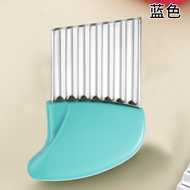 Stainless Steel Crinkle Cutter for Potatoes & Vegetables