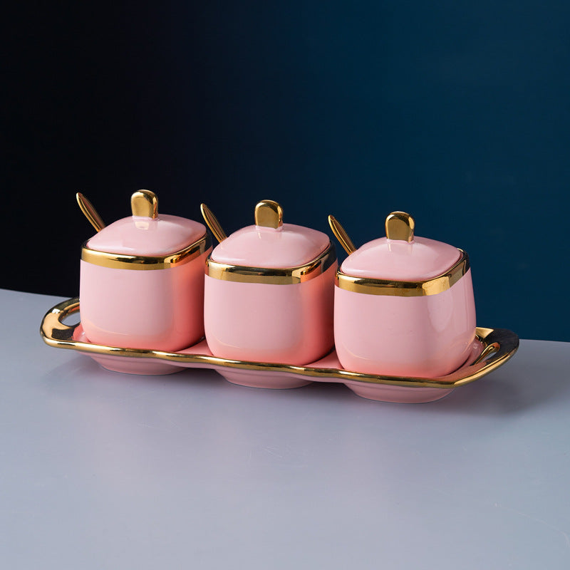 Luxury Ceramic Seasoning Jar Set