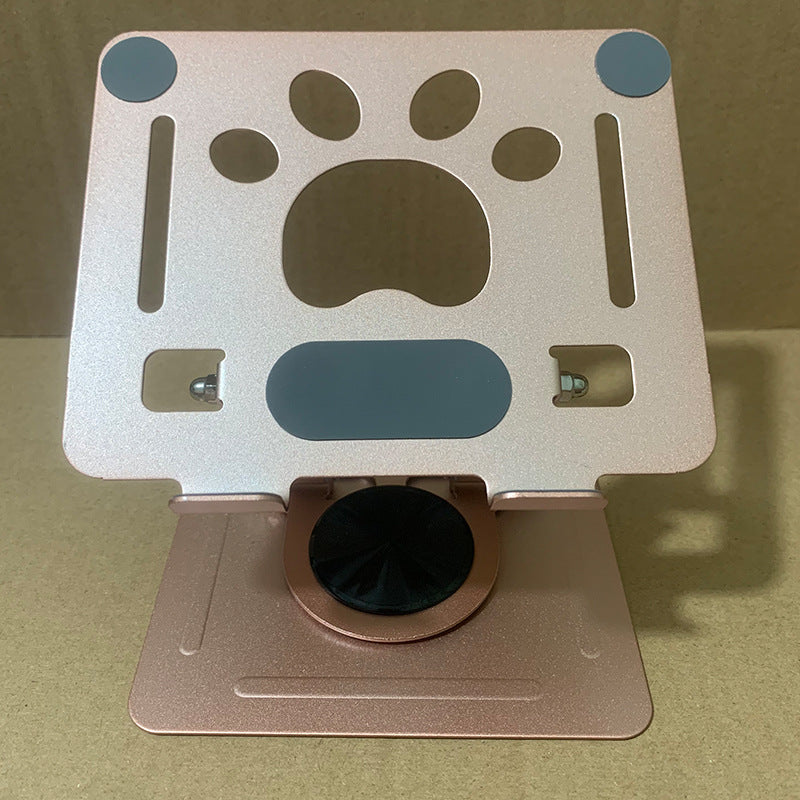 New Small Footprint Metal Tablet Stand Hollow Rotating Foldable Computer Drama Support Portable