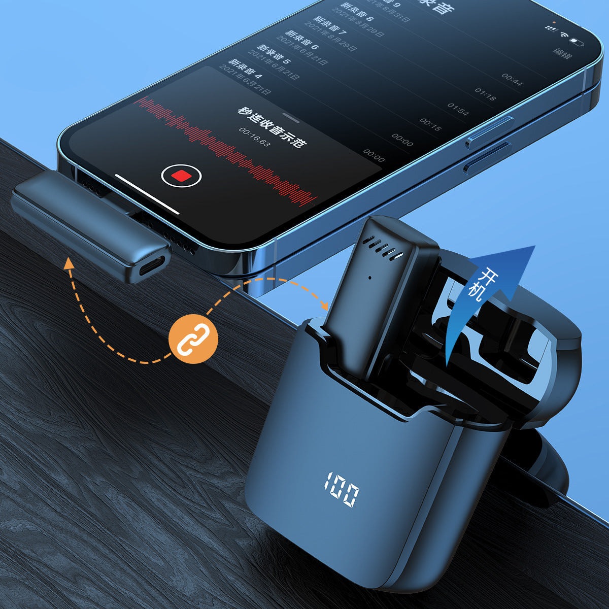 Button Wireless Lavalier Microphone