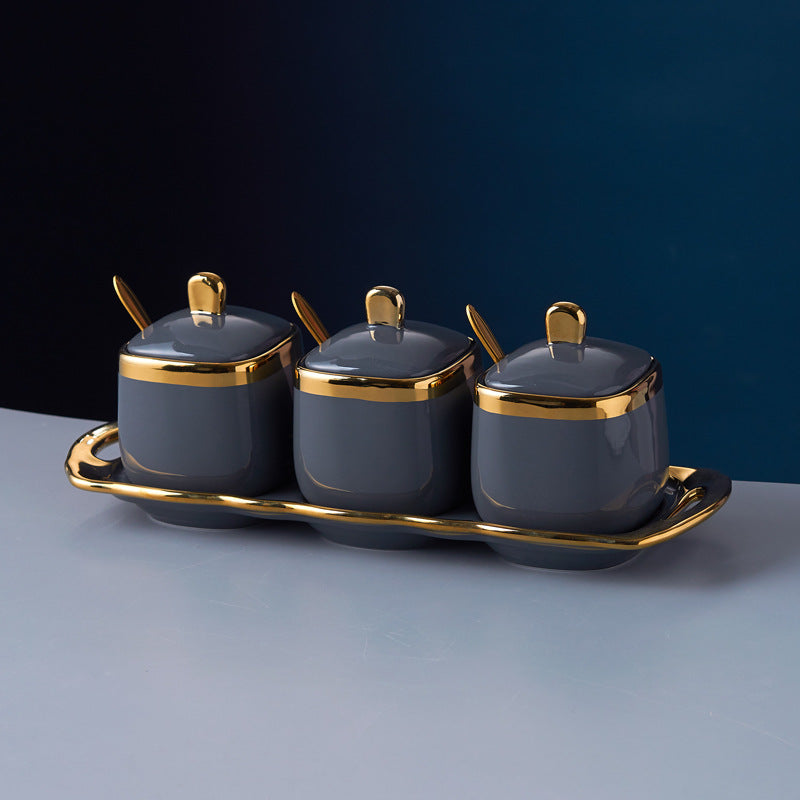 Luxury Ceramic Seasoning Jar Set