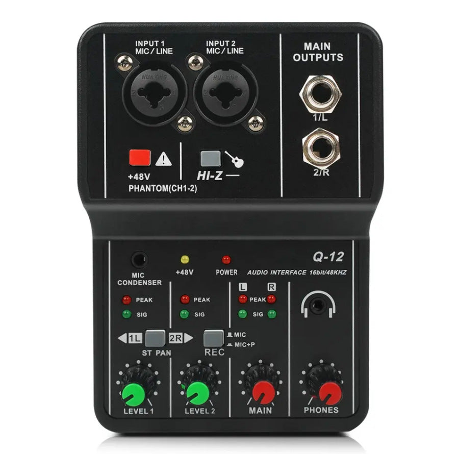 Bluetooth USB Audio Mixer with 48V