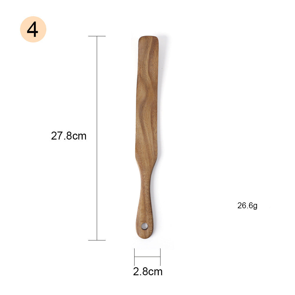 Acacia Wood Cooking Utensil Set for Nonstick Cookware