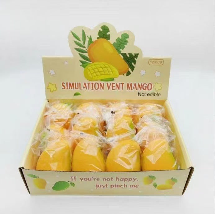 Simulated Mango Squishy Stress Relief Toy