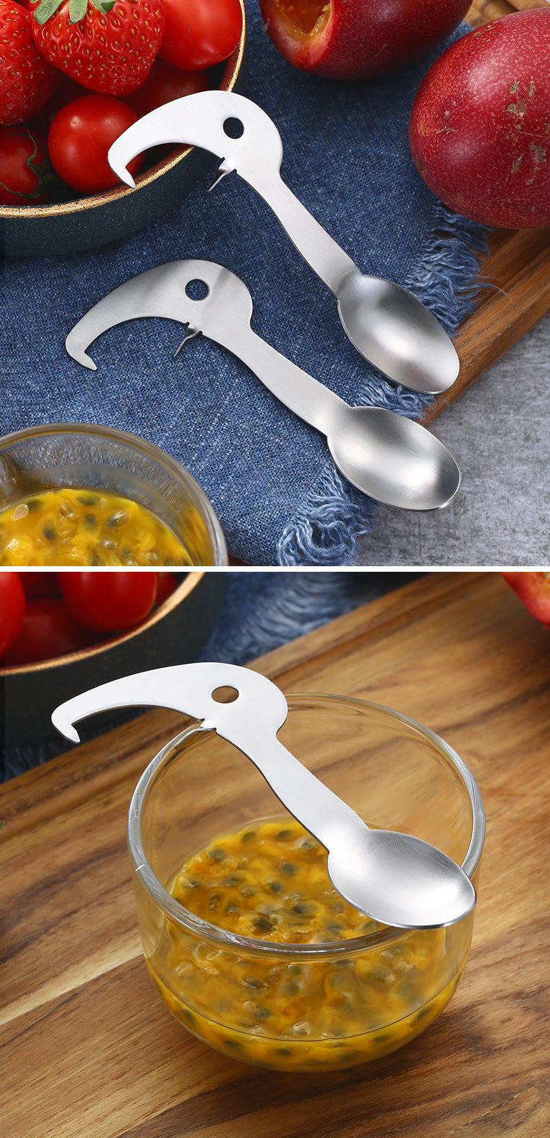 304 Stainless Steel Passion Fruit Opener