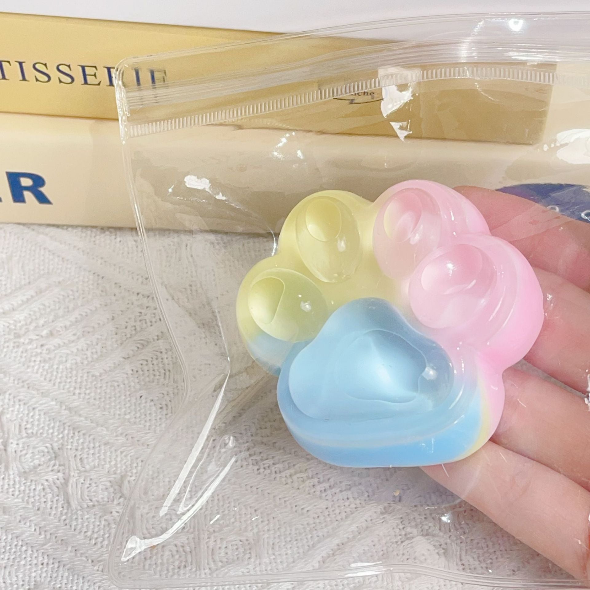 Rainbow Cat Paw Slow Rebound Squishy Toy