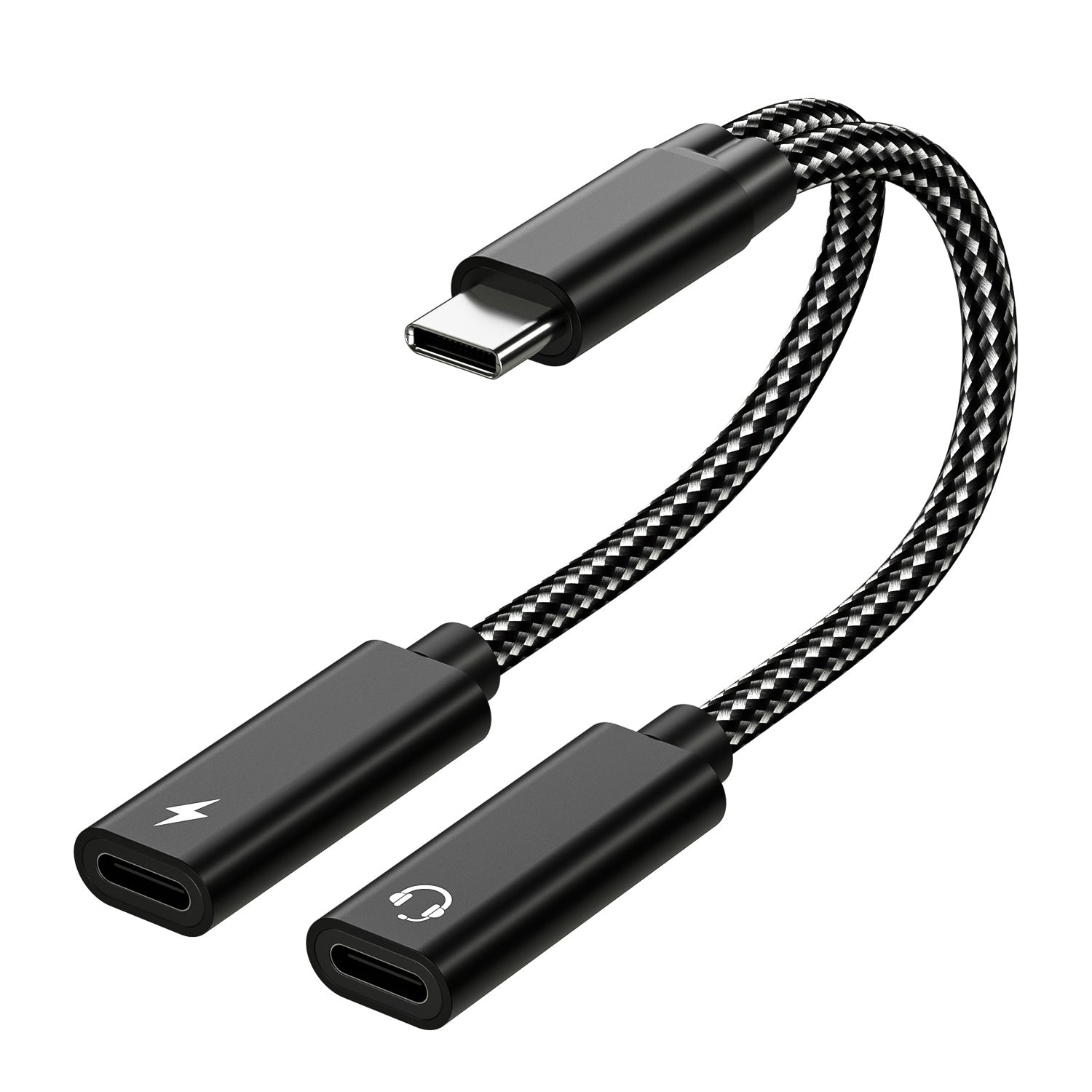 2-in-1 Type-C to 3.5mm Headphone Adapter