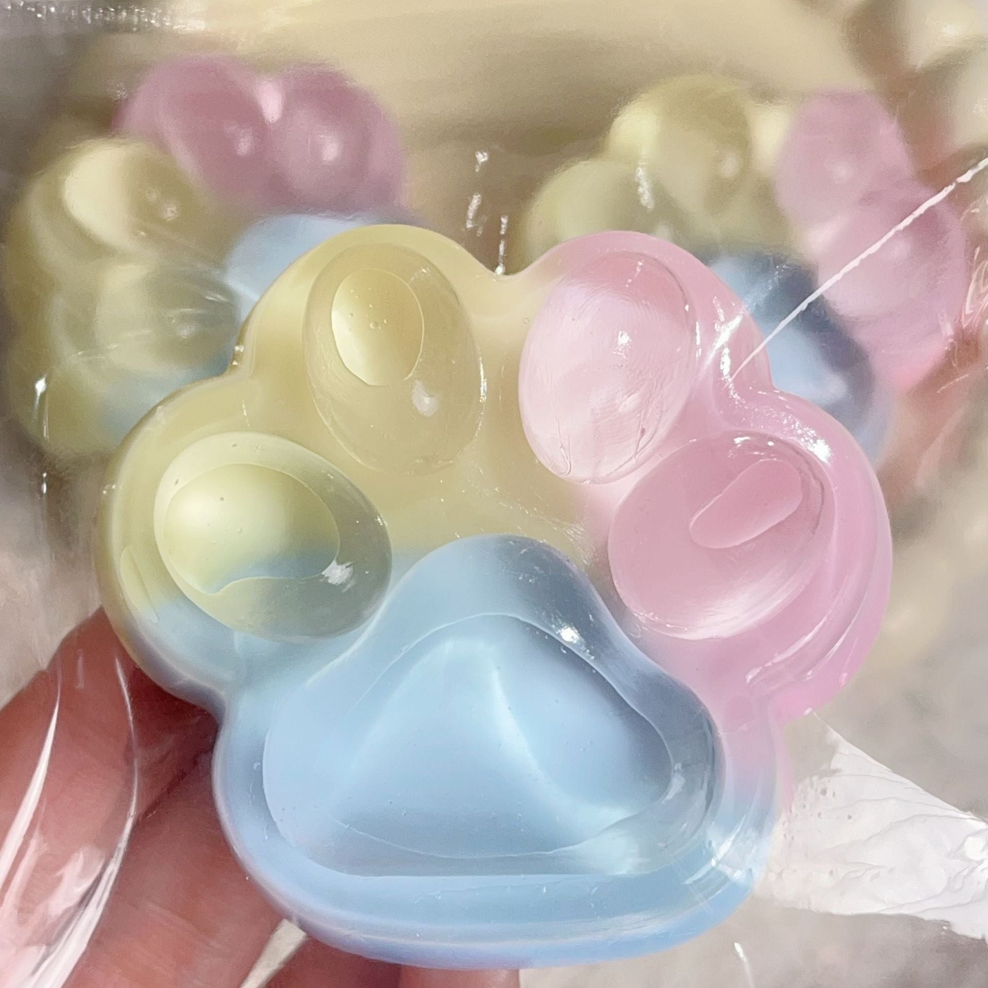 Rainbow Cat Paw Slow Rebound Squishy Toy