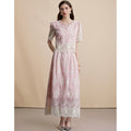 Lace Embroidered Vest Skirt Set