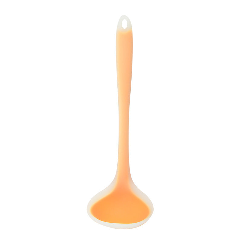 One-Piece Silicone Soup Ladle for Nonstick Cookware