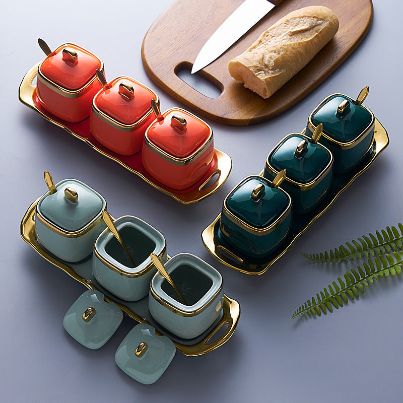 Luxury Ceramic Seasoning Jar Set