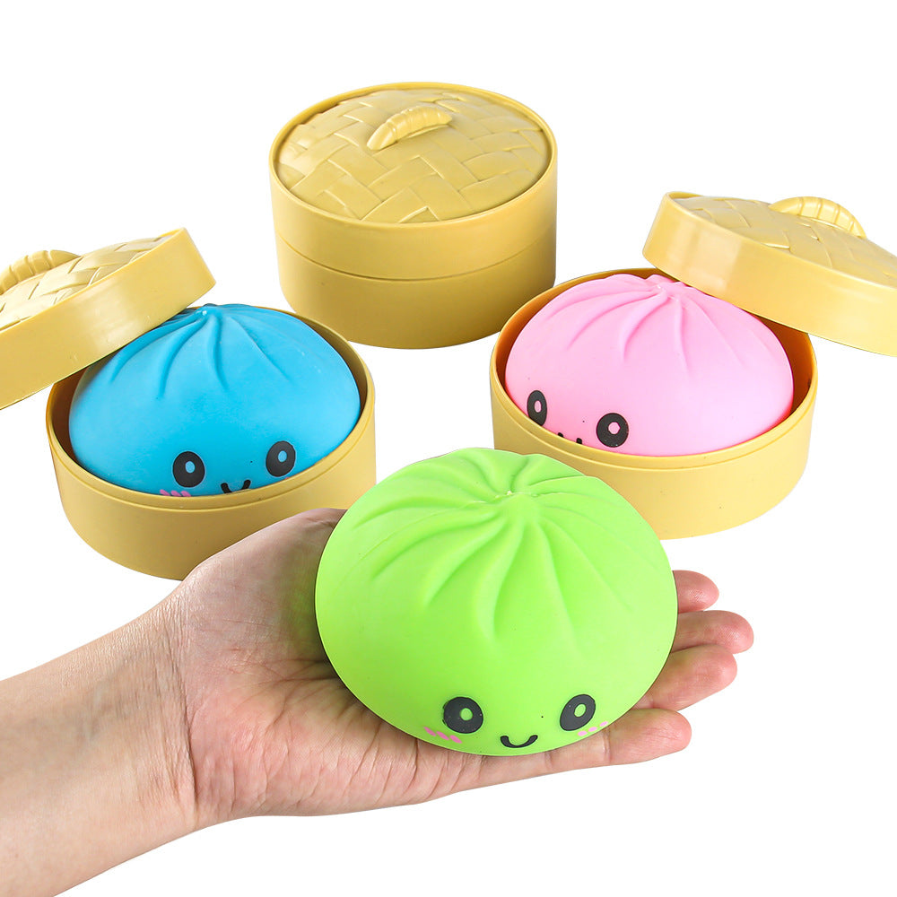 Steamed Bun Silicone Squishy Toy