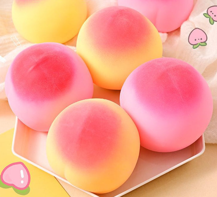 Peach Slow Rebound Squeeze Stress Relief Toy