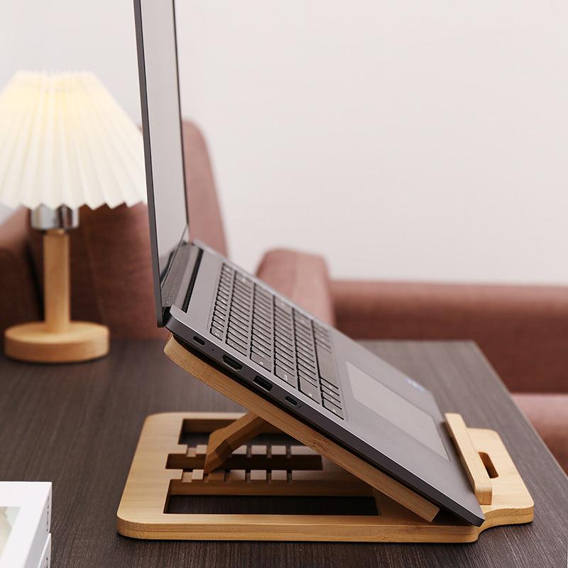 Foldable Bamboo Laptop Stand