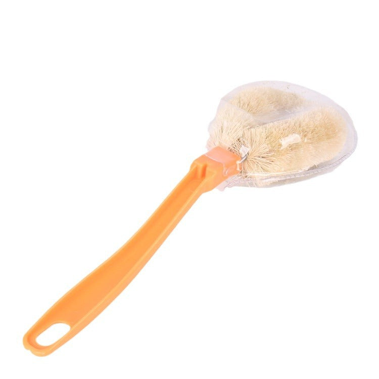 Natural Fiber Wooden Pot Brush for Dishes & Cookware