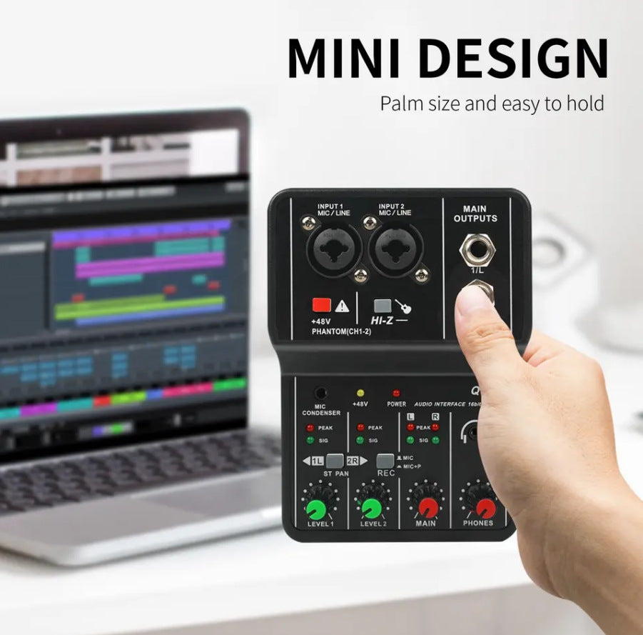 Bluetooth USB Audio Mixer with 48V