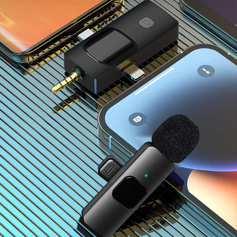 3-in-1 Wireless Lavalier Microphone
